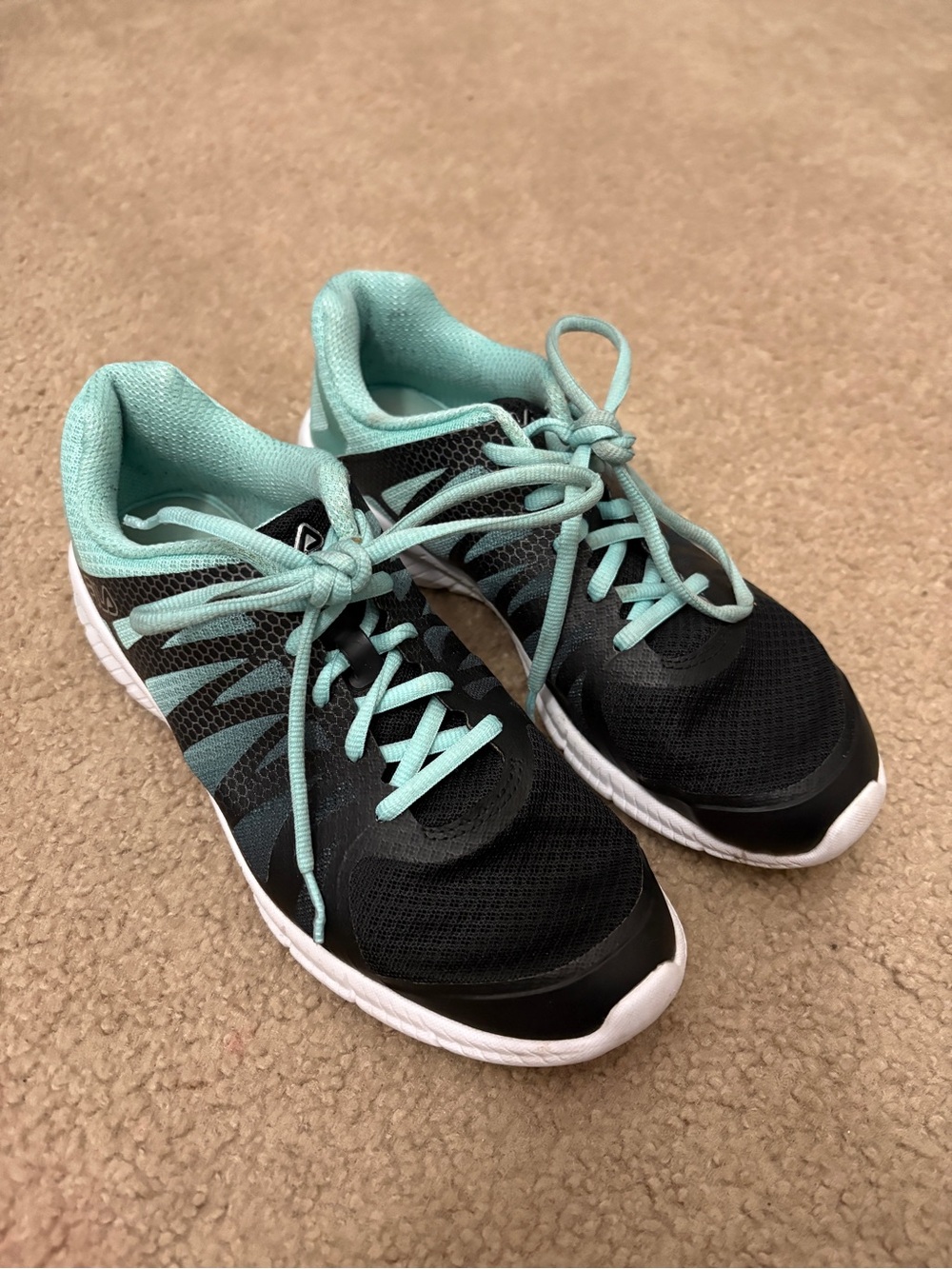 Fila Black Mint Running Sneakers Athletic Sporty Casual